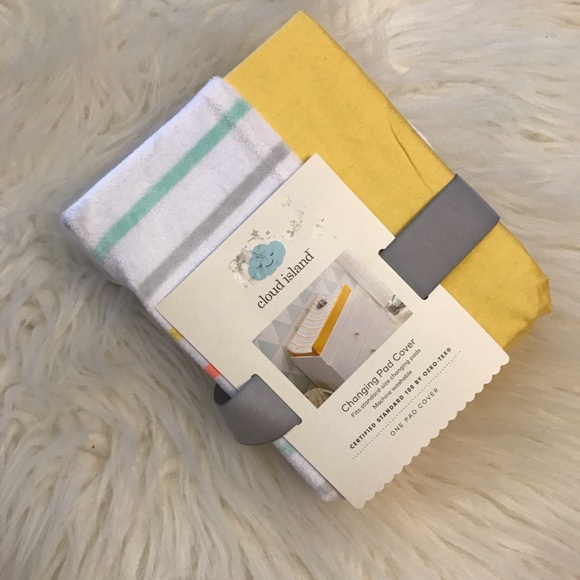 cloud island Other - Cloud Island Striped Changing Pad Cover cloud island Other - Cloud Island Striped Changing Pad Cover